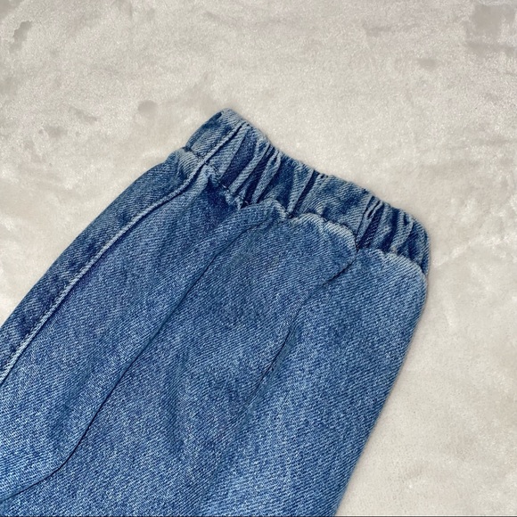 HIGH WAISTED CUFFED DENIM MOM JEANS - Picture 8 of 8